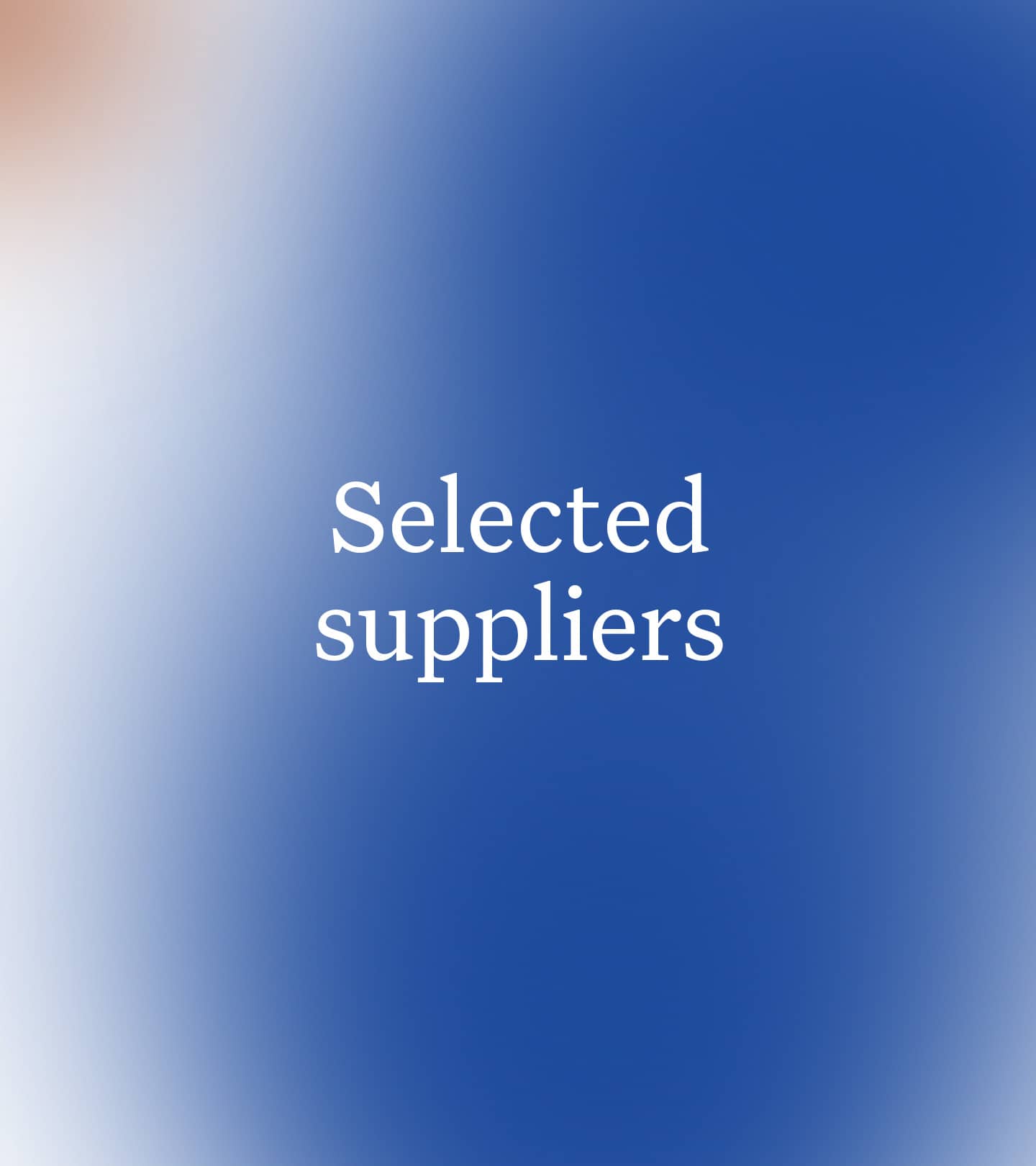 Suppliers