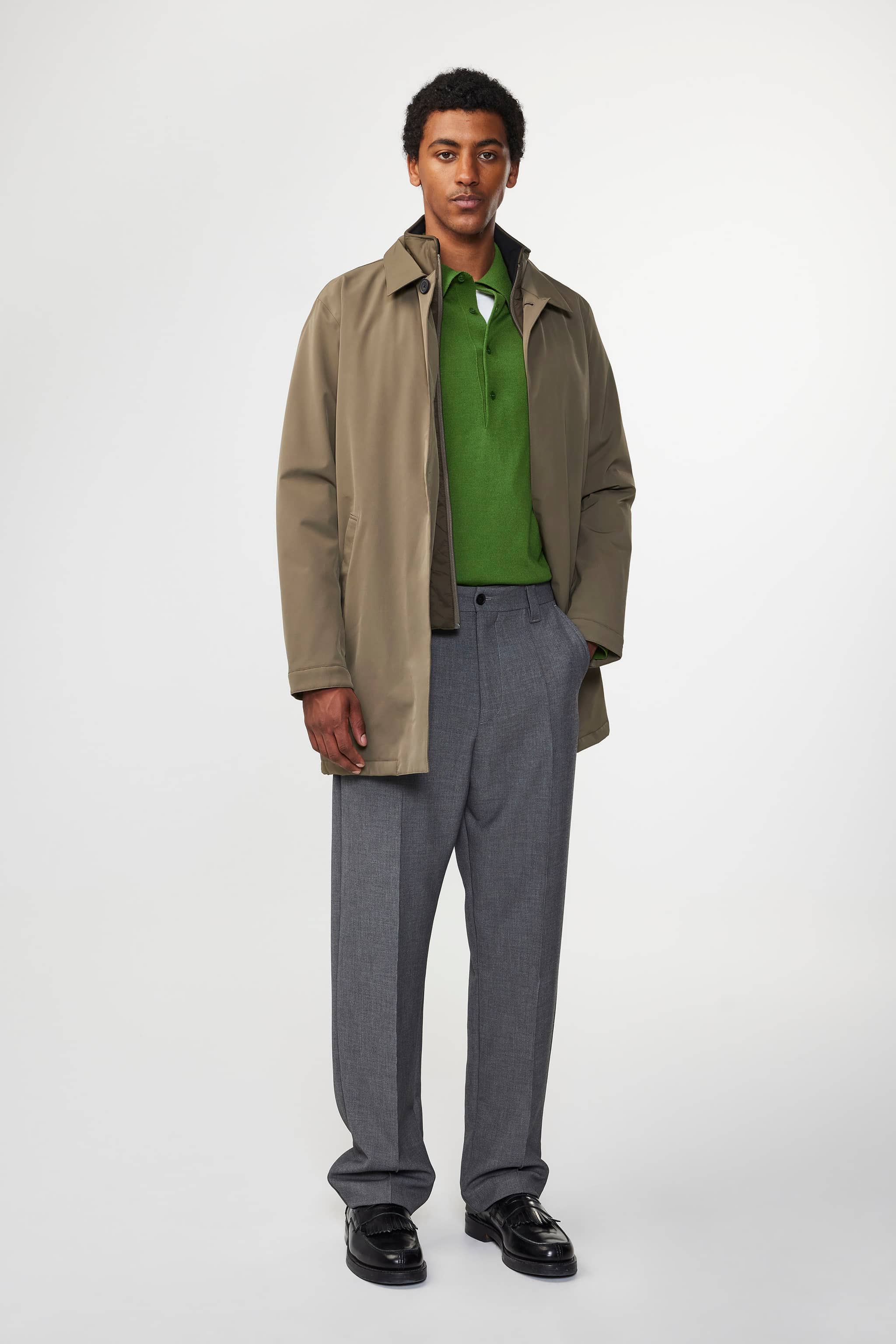 Blake 8240 men's coat - Khaki Grey - Buy online at NN.07®