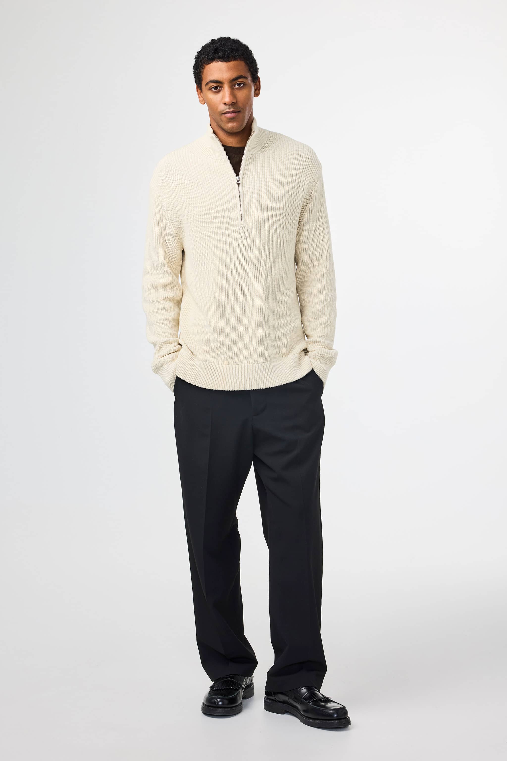 Jacobo 6470 men's sweater - Ivory - Buy online at NN.07®