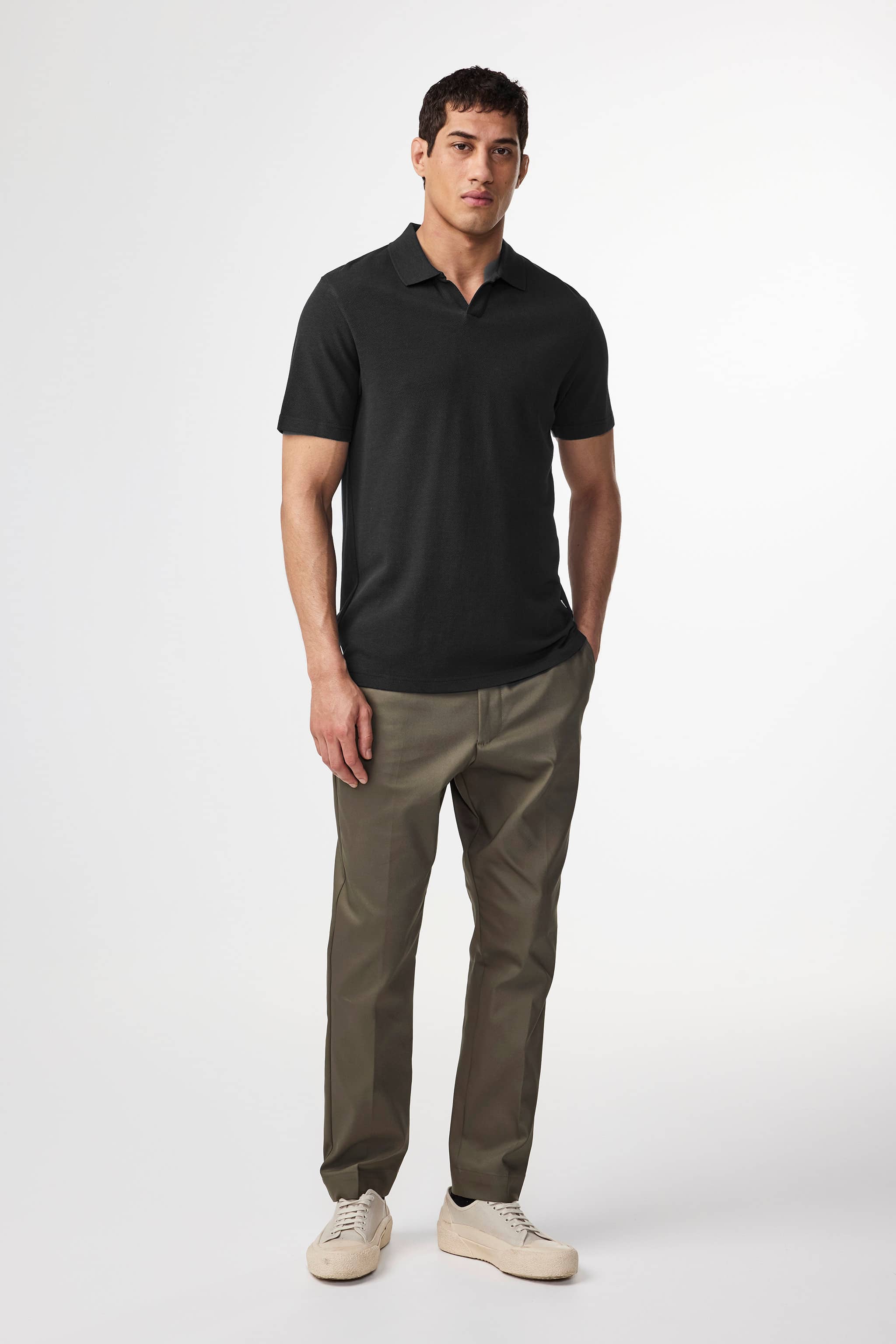 Almer SS Polo 3562 men's polo - Black - Buy online at NN.07®